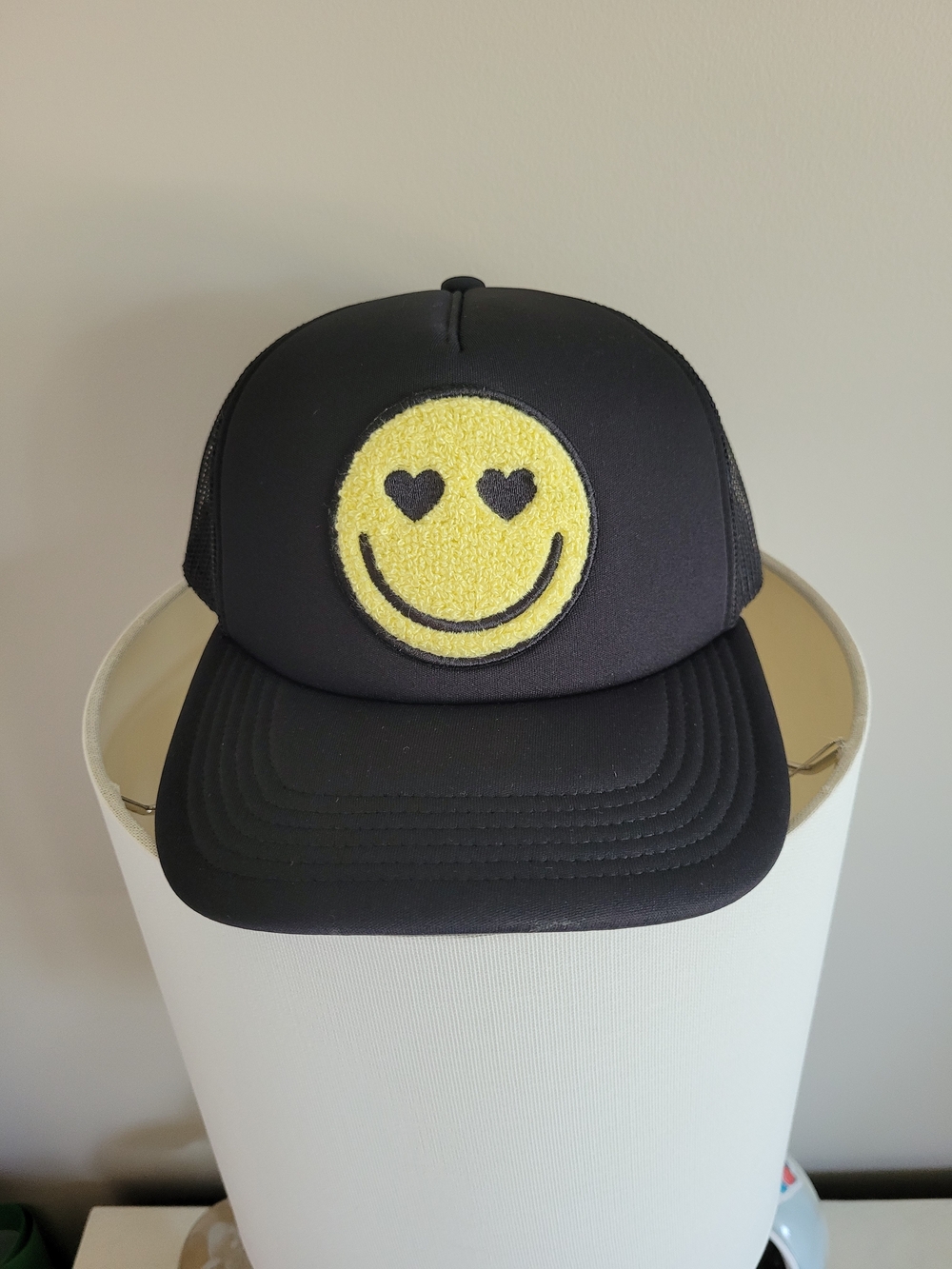 Mighty Fine Black Mesh Trucker Hat